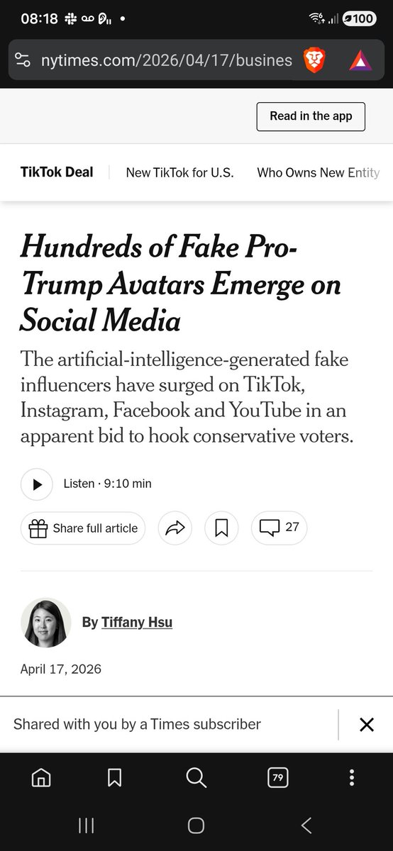 The MAGA tech bros in the Bay Area piloted fake AI social media accounts in the Bay Area first. 

Once they worked in local elections they rolled it out on a national level. 

x.com/i/status/15286…