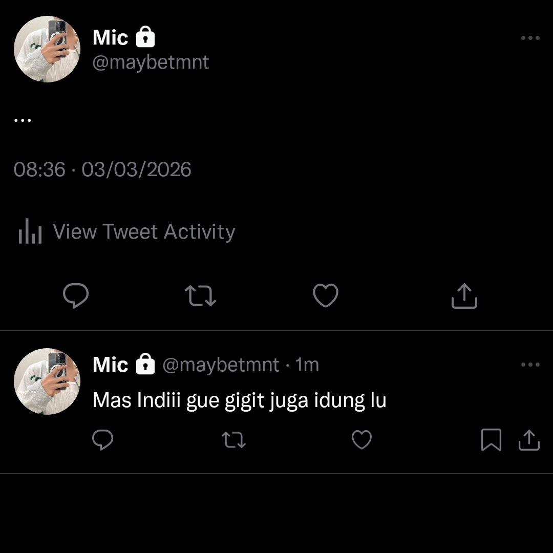 anarmfor's tweet photo. Indi nggak tau akunnya masih nyangkut di mic https://t.co/n8BQzorlvC