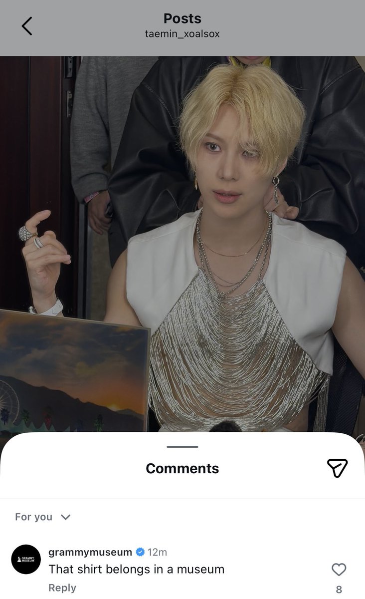 The Grammy Museum’s comment on taemin_xoalsox’s post 👌🏻