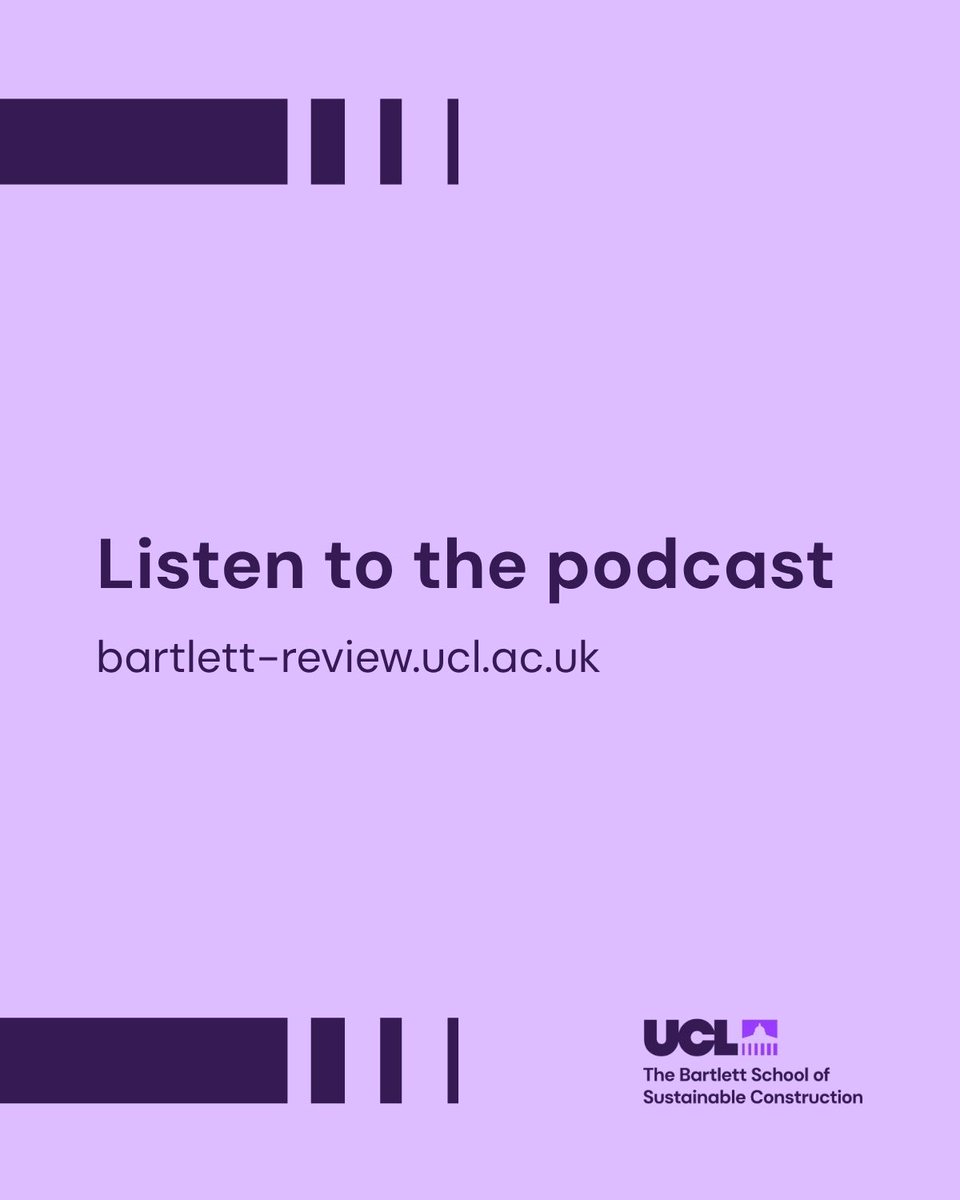 UCL Bartlett Faculty of the Built Environment tweet media