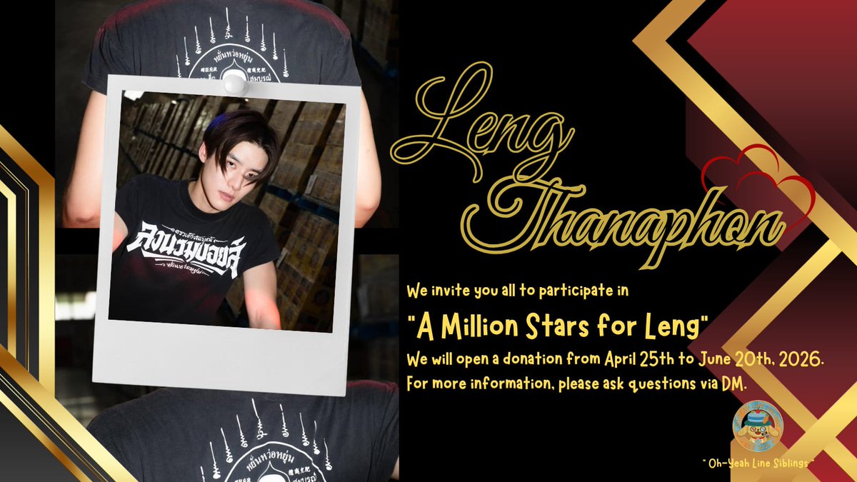 TheSiblingsss's tweet photo. Hi everyone 🤍

We're collecting donations for a special birthday present for Leng Thanaphon 🎂✨

Any amount means a lot and helps make this surprise even more meaningful 💝
More info send DM
@veronicayulia79
@WidyaaMustikaa

Thank you for your support 🌷
#LengThanaphon https://t.co/RAKf0L16fi
