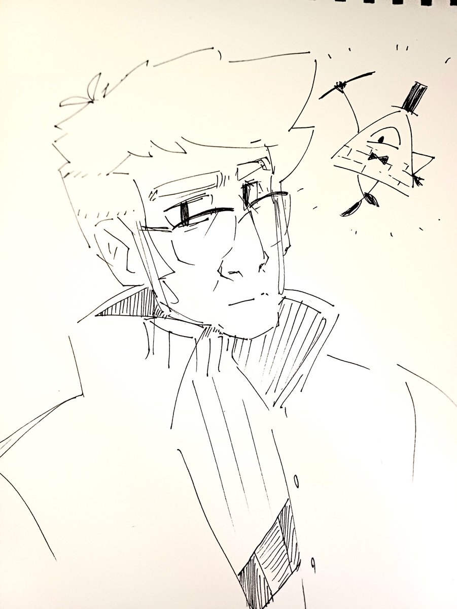 ur_left_butt's tweet photo. little sketch 🧐 #fordpines #grunkleford #billford #billcypher https://t.co/1s1z2a3oLj