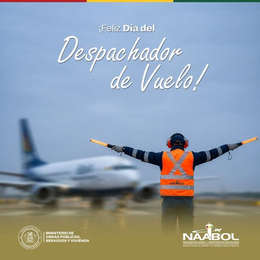 Hoy reconocemos a quienes, desde tierra, hacen posible cada despegue y aterrizaje seguro y eficiente. 
En #NAABOL valoramos el trabajo esencial de nuestros despachadores de vuelo, quienes garantizan que cada operación cumpla los más altos estándares de seguridad.
#ControlDeVuelos