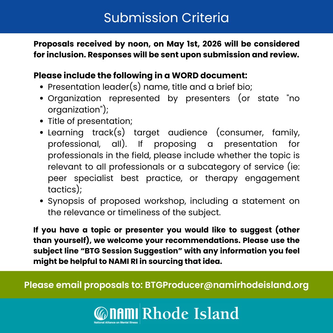 This year's Bridging the Gaps Conference JUNE 18, 2026, takes place at the Crowne Plaza. We are seeking workshop session proposals specific to mental health, on popular subject matter, local initiatives &amp; programs, &amp; national/global topics! #mentalhealth