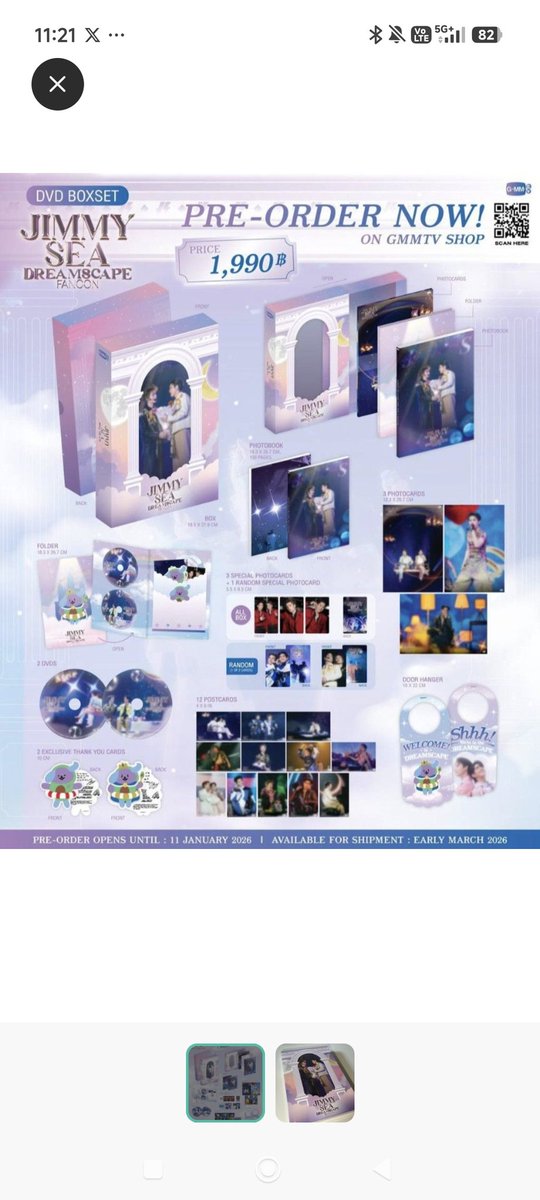 Nurharyani40481's tweet image. Want to sell 
DVD BOXSET JIMMY SEA DREAMSCAPE FANCON  (Brand New Sealed)
Face to face at Samyan Mirtown 
2100 baht 

#อโวเชี่ยน #AVOCEAN
#ตลาดนัดgmm #ตลาดนัดgmmtv  #ตลาดนัดจิมมี่ซี #จิมมี่ซี #jimmysea
#JimmySeaFancon