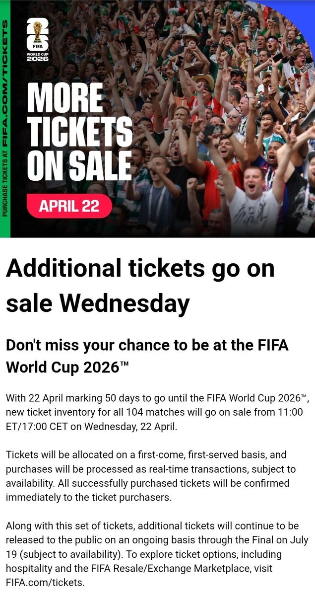 FootyTix - 海外サッカーチケット攻略ブログ＠W杯2026現地観戦🇺🇸🇨🇦🇲🇽 tweet media