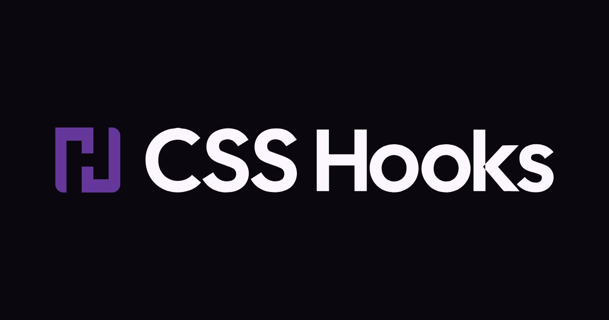 CSS Hooks tweet media