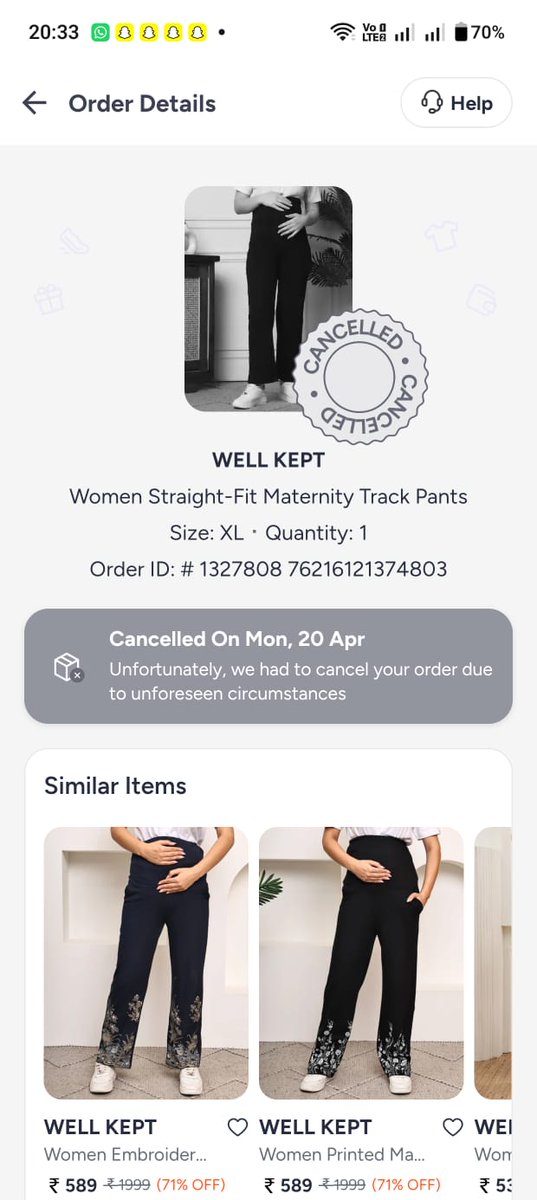 sbqureshi's tweet photo. @MyntraSupport 
It seems like you're in the habit of delaying and canceling orders in the name of unforeseen circumstances. My order has been out for delivery for the last 4 days, but nothing has happened. I raised an inquiry, but, as usual, nothing happened. https://t.co/dkJciiaUpm