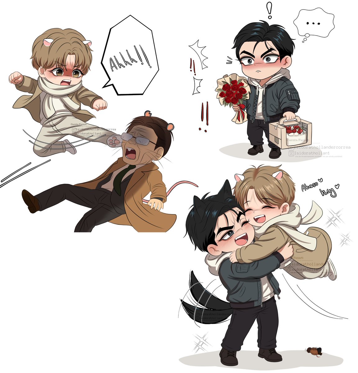 Isidorathollan1's tweet image. Kim Dan poniendo en práctica lo que aprendió 🐀🥊
Jaekyung mirando: Ese es mi futuro marido 💍🐹💐

  #징크스 #jinx  #Jinxmanhwa