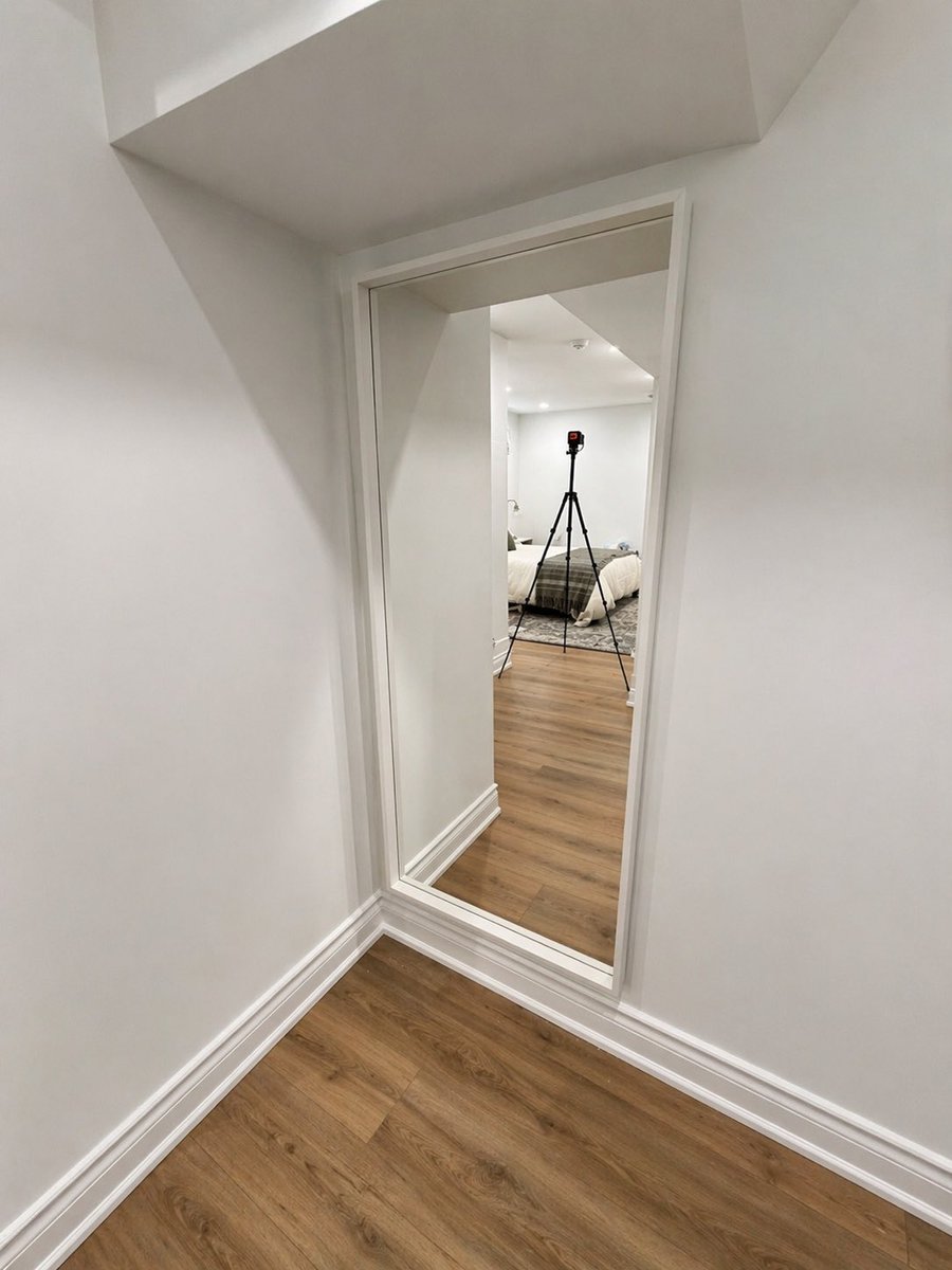 6ixassembly's tweet image. Installed this full length wall mirror today using laser leveled placement.

Looks simple. Precision is what makes it look simple.

#MirrorInstallation #HomeUpgrade #6IXAssembly