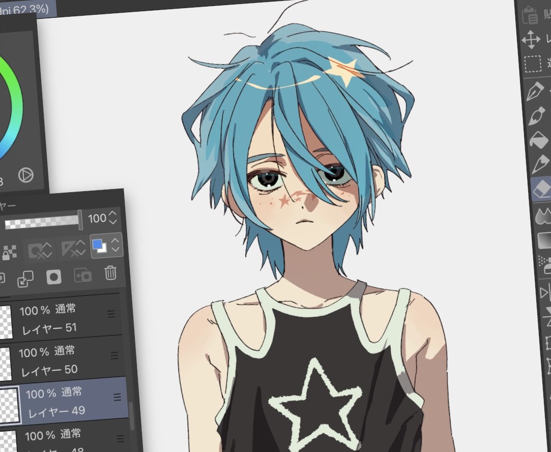 可愛い子できた〜！キャラデザたのしい！