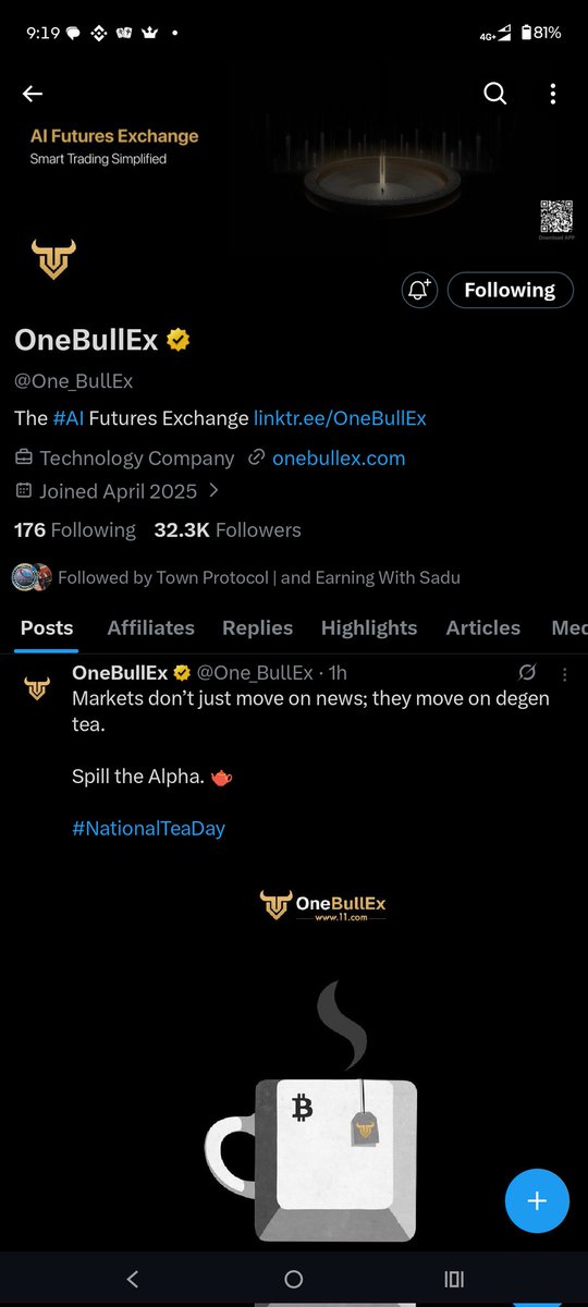 nusratjahan0027's tweet photo. @One_BullEx @OneBullExBrasil Answer: DECENTRALIZED
Ownership and freedom in one word β€οΈ
UID:- 10059422
@Mrboxtube
@Roza_1z
#OneBullEx #OBEX #Giveaway #OneALPHA https://t.co/po5mgDi9L6