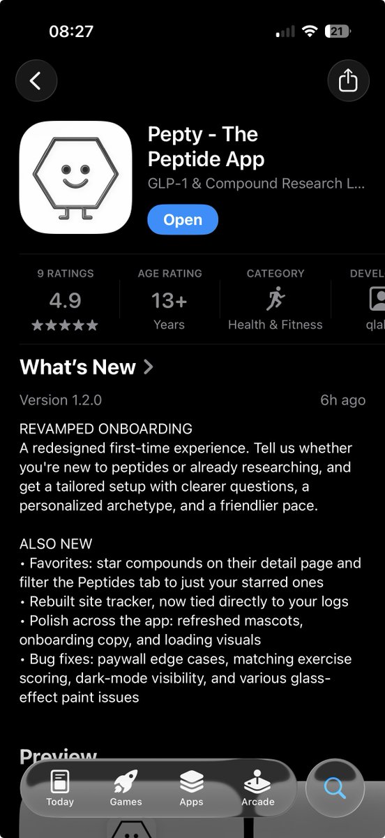 Pepty - The Peptide App tweet media