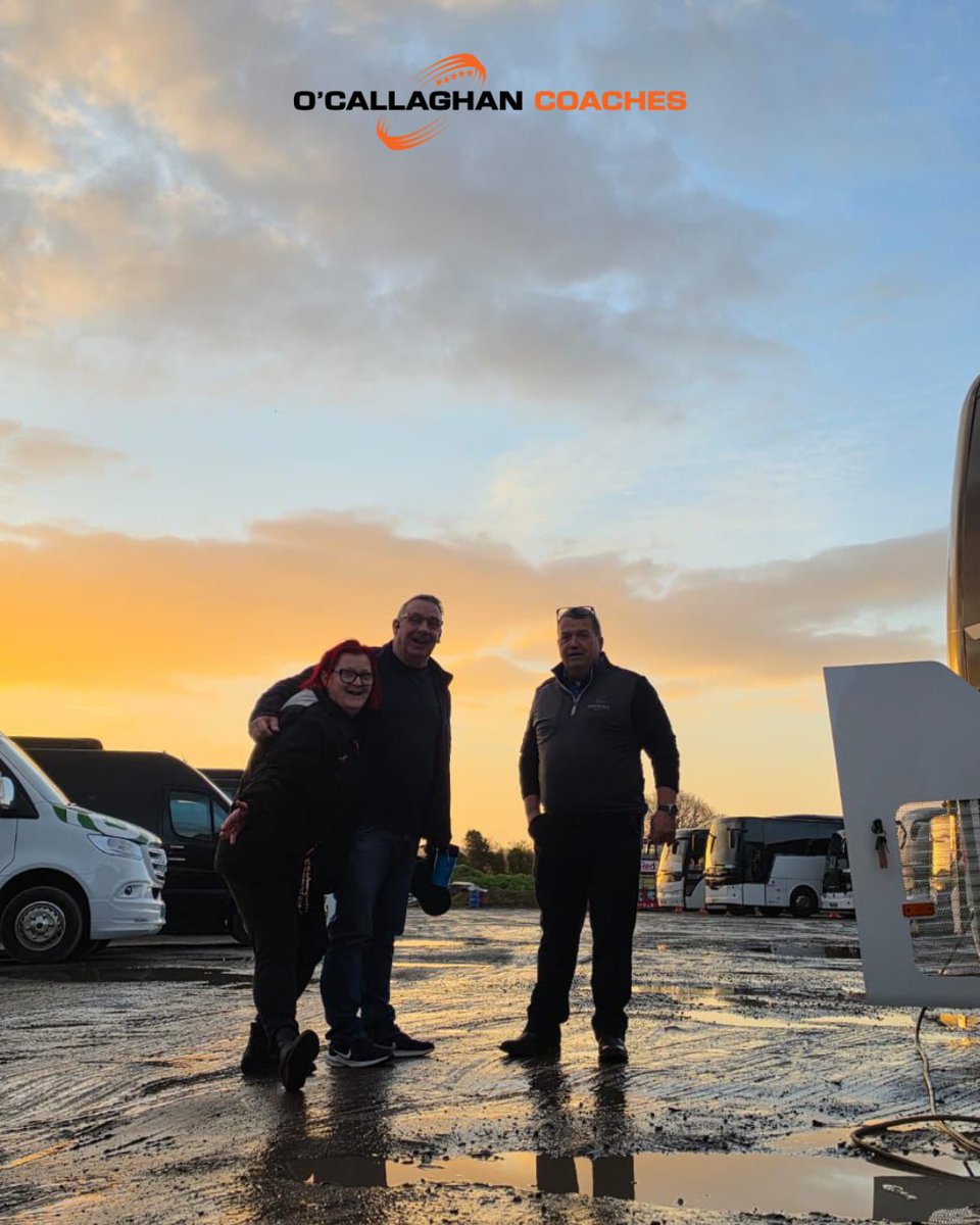 OCallaghanCoach's tweet image. Early start - no problem for Shirley, David and Martin! And all with a smile too 😊

#ocallaghancoachesandchauffeurservices #chauffeurservice #tourismireland