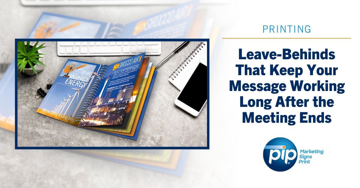 pipcorp's tweet photo. Walk out of your next meeting knowing your message will keep working. Thoughtful materials recap the right details, add polish and make sharing effortless. See how the right leave-behinds transform quick conversations into lasting leverage. > https://t.co/zefluaIXtX
#PIP #Print https://t.co/tyTFLQclHD