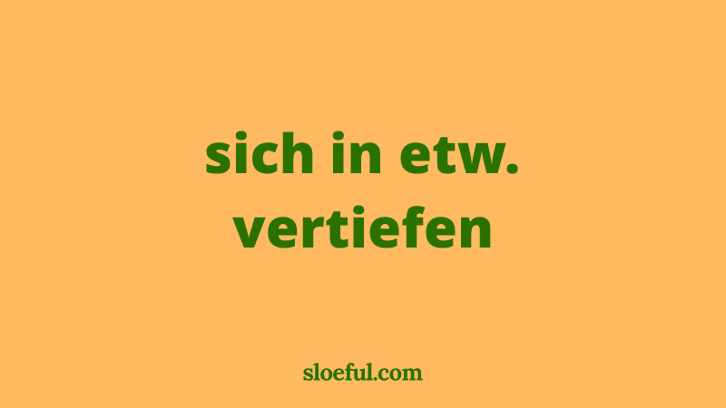 sloeful_german's tweet image. 🇩🇪 Word: sich in etw. vertiefen
🇬🇧 to get absorbed in sth.

#learngerman #LearnGerman #langtwt