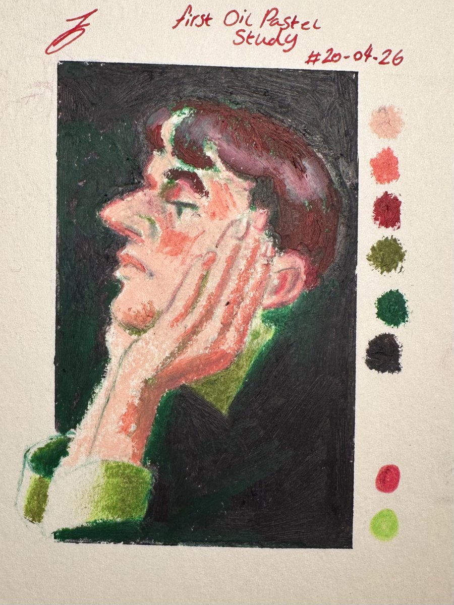 SwansnDoodles's tweet photo. Picked up some oil pastels during a trip to London🪻
they're pretty neat https://t.co/Xl4t12d5JH