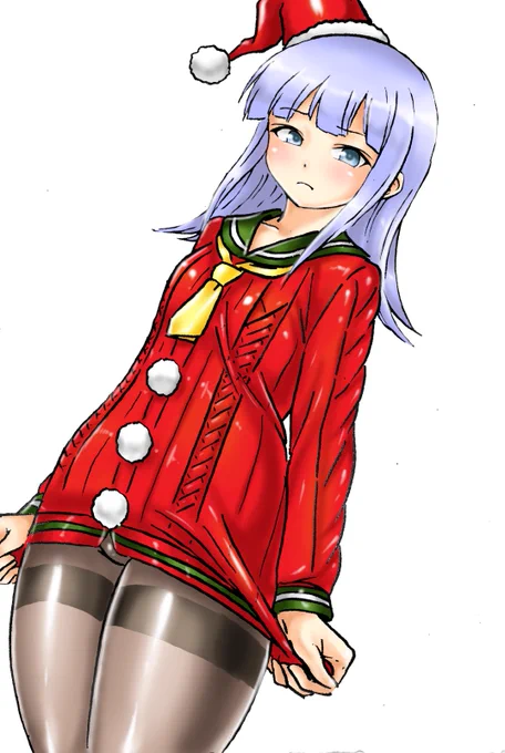 前に描いた初風の下描き仕上げてみました。ほんとこの衣装好き