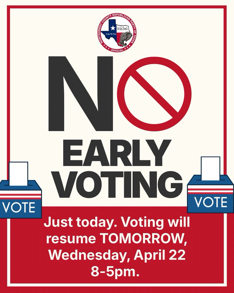 Montgomery County Republican Party of Texas GOP tweet media