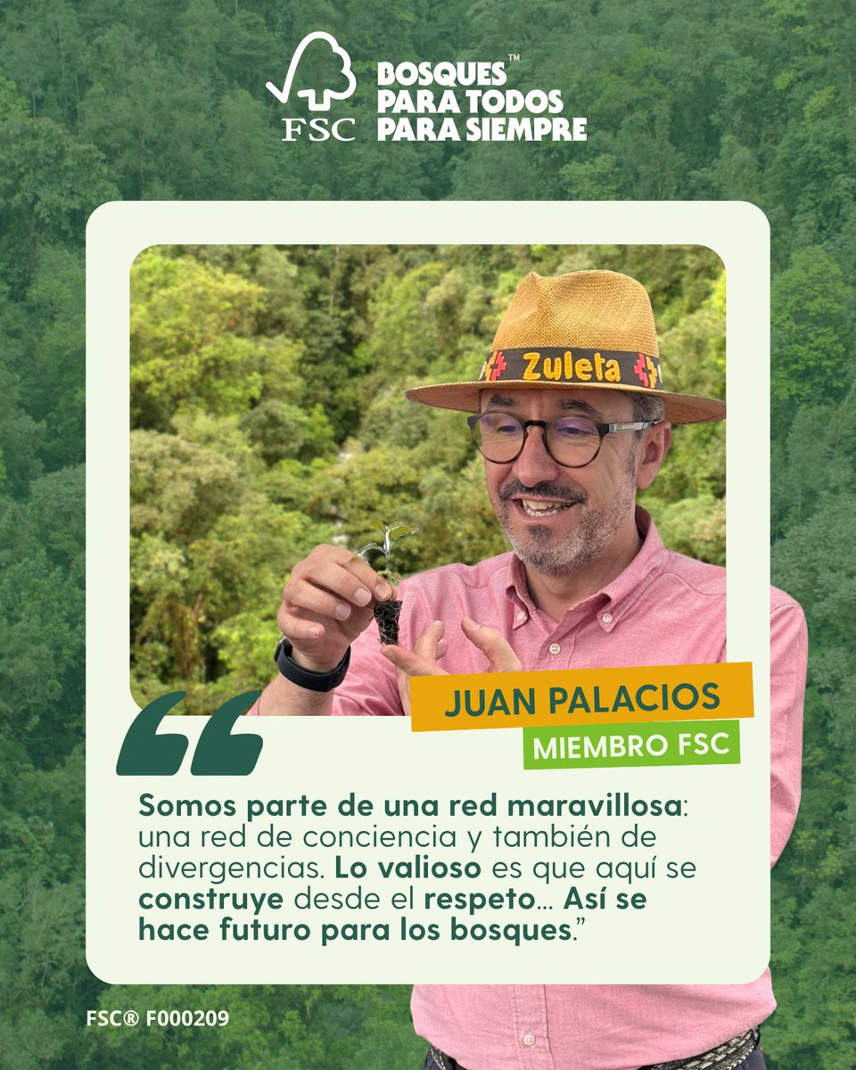 FSCEcuador's tweet photo. Hacer visible el valor del bosque también es cuidarlo. 🌿

Juan Carlos Palacios ha enfocado su trabajo en algo clave: lograr que los beneficios del bosque no solo se entiendan, sino que también se puedan demostrar.

#BosquesParaTodosParaSiempre https://t.co/TpOTZYWM4V
