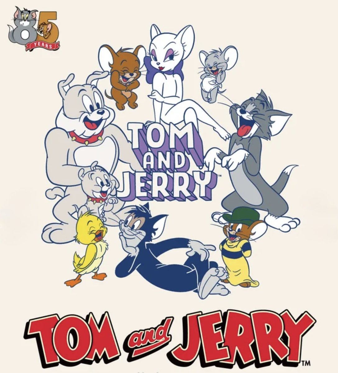 CutestNeko's tweet image. #tomandjerry An amazing anniversary poster 😎👌👍.
