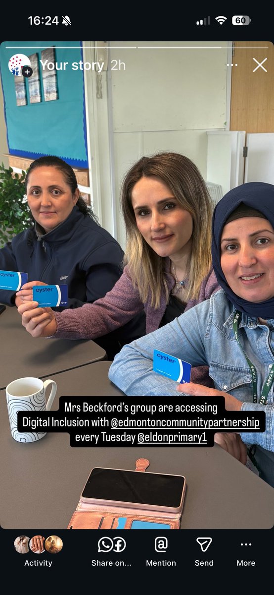 EldonPrimary1's tweet photo. Digital Inclusion-Using an Oyster Card 💪🏼
@ECPtweeting https://t.co/oBz2keM3XR