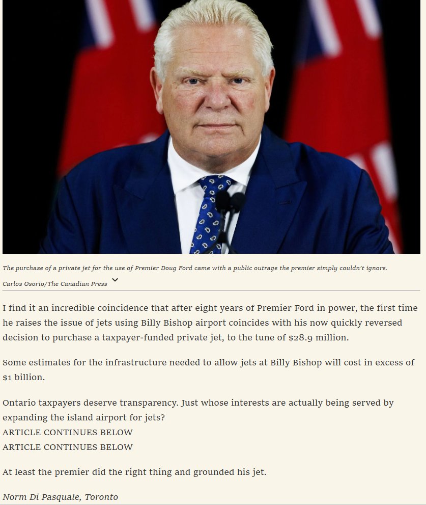 NoJetsTO's tweet image. Our letter to the editor got printed in today's @TorontoStar! Letters to the editor are a great way to stand up for our waterfront. Consider writing one! thestar.com/opinion/letter… #topoli #Onpoli
