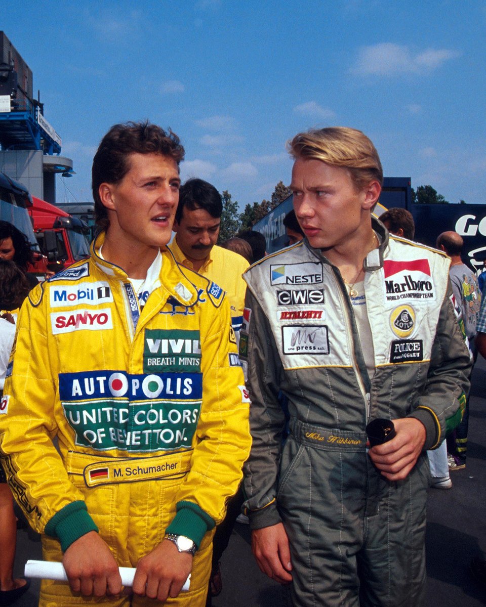 F1's tweet image. Looking back at some of the most recognisable race suits ⏪ 

Which one was your favourite? 

#F1