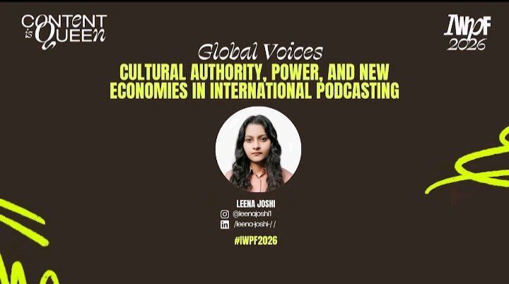LeenaJoshi111's tweet photo. Spoke at the International Women’s Podcast Festival! If you missed the live stream, you can watch the recording now.
https://t.co/qd9V39R0gi https://t.co/ggnQRgKJU6