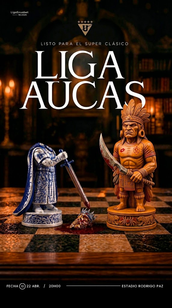 Coronas hay muchas, Ídolo solo hay UNO. 👑🚫
​El tablero está listo y el orgullo de la capital no se negocia. ¡El miércoles con todo, Papá <a href="/Aucas45/">S. D. Aucas Oficial</a> ! 💛❤️ a vencer a las gallinas de <a href="/LDU_Oficial/">LDU Oficial</a> #Aucas #SuperClasico #ligaproecuador <a href="/LaRadioRedonda/">La Radio Redonda ⚽️</a>
<a href="/laredecuador/">La Red Ecuador</a> <a href="/MachdeportesFM/">Machdeportes ✨ Gente Que Sabe De Radio</a>