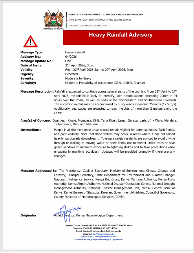 Kenya Met Department 🇰🇪 tweet media