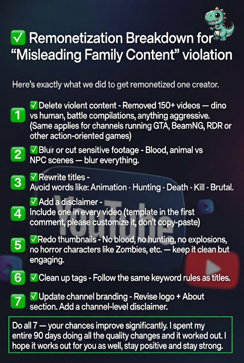 HeyShivYTXpert's tweet photo. #YouTubeMonetization #CreatorTips #GamingYouTube #YTDemonetization https://t.co/GxiURwKMAX