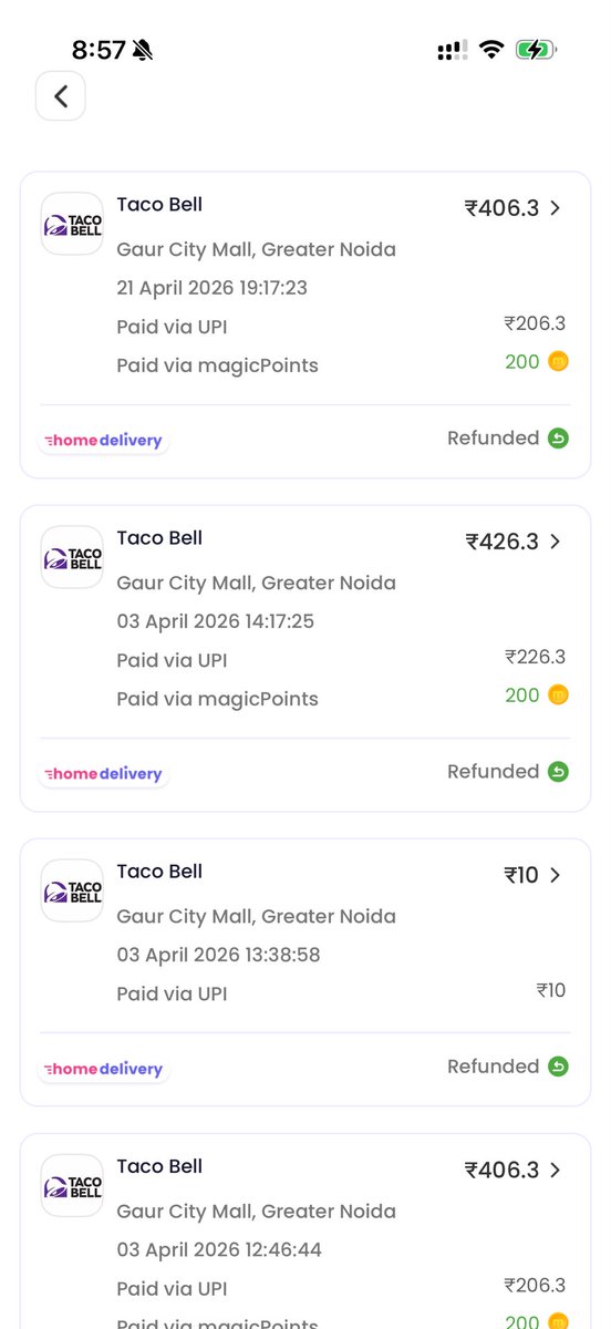 JaiSriv37628303's tweet image. Hey @magicpin, orders cancelled after a 90-min wait? Paid extra for delivery priority each time and still nothing, every single time. If you don't have the fleet, stop taking orders and making fools of your customers. Absolute fail. 👎
You just get 
#CustomerService #Frustrated
