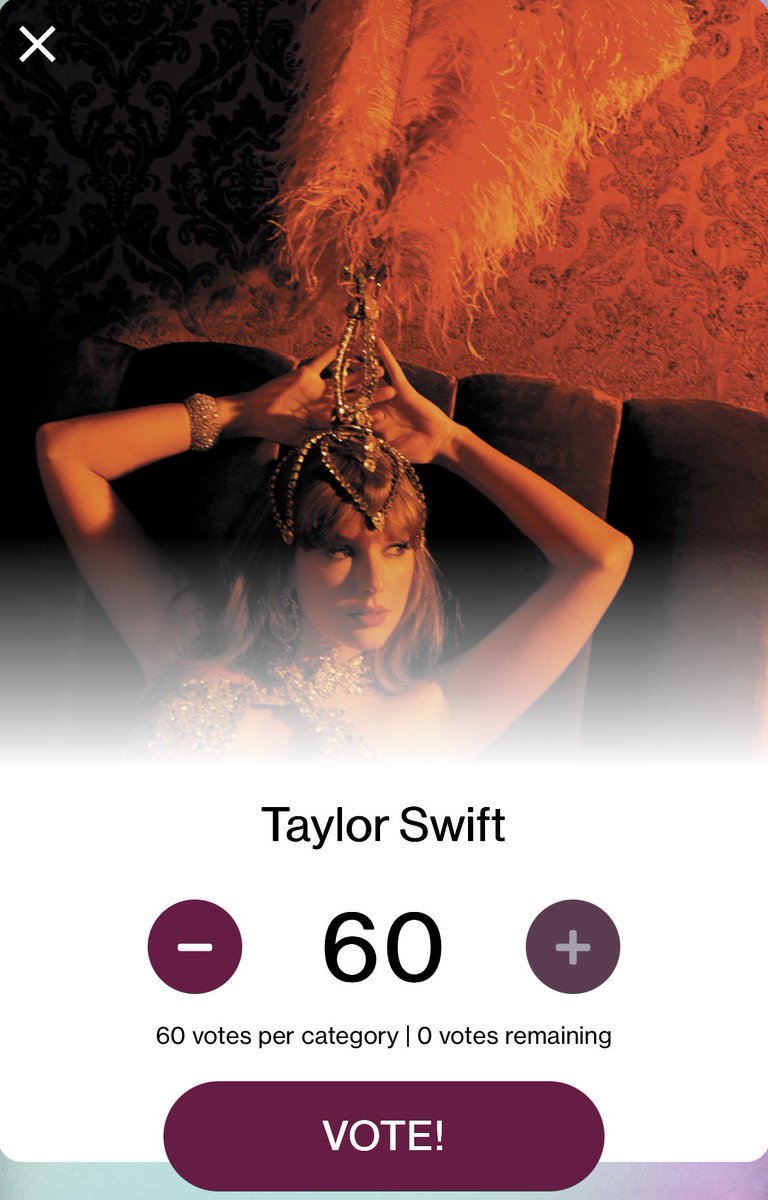 It’s TURBO TUESDAY for #AMAs voting, double votes all day today so go vote for Taylor!