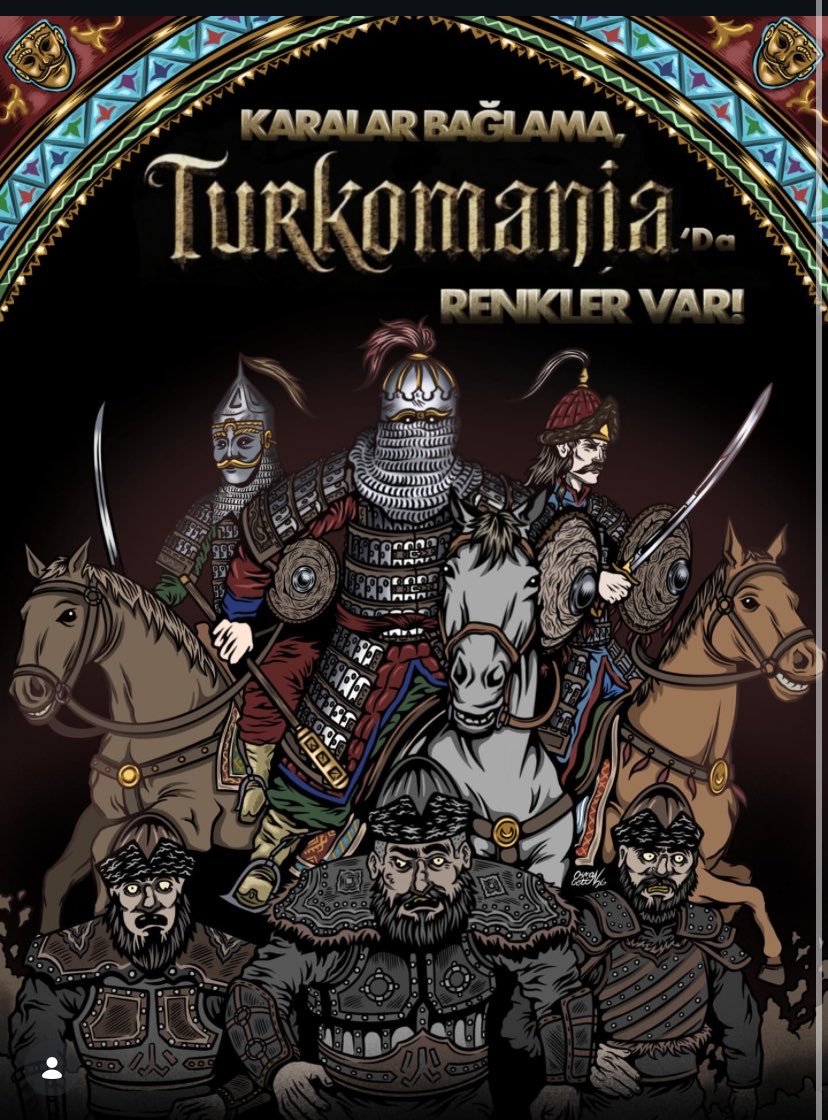 TurkomaniaFest's tweet photo. Karalar bağlama, Turkomania’da renkler var!

Tarihi canlandırmadan tutun Hema turnuvasına, bir sürü içeriği ve ödülü bünyesinde barındıran Turkomania Fest hakkında bilgi almak ve katılım sağlamak için @TurkomaniaFest hesabını ve duyurularını takip edebilirsiniz. https://t.co/wI4xP2pNQf