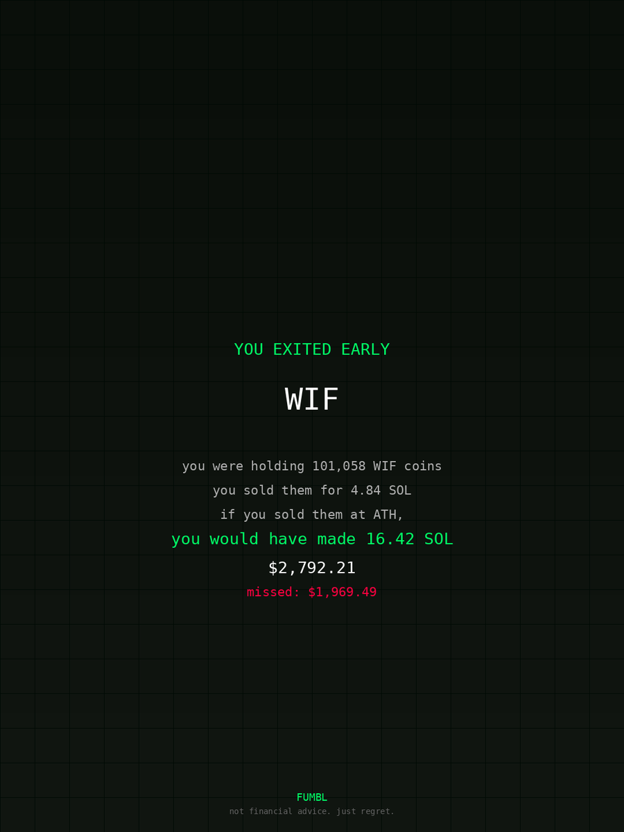 sorinacarolina's tweet image. just checked fumbledbags.com bro actually coulda had a fat bag on $WIF 

9uVyiRgdvBtAzpUBkjXZ267X58wrkvz3vhLRr1BQpump
#coinbase 
#patterns