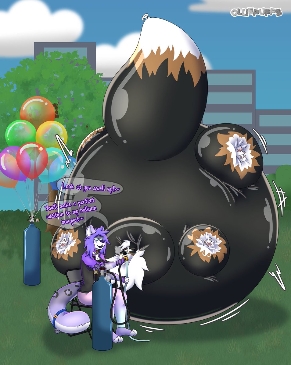 He wanted to celebrate 4/20, but this is not how he imagined he’d be “getting high”! 

Thank you to <a href="/OlliePuffs/">Lumi Snep 🐱🎈</a> for this wonderful art piece!