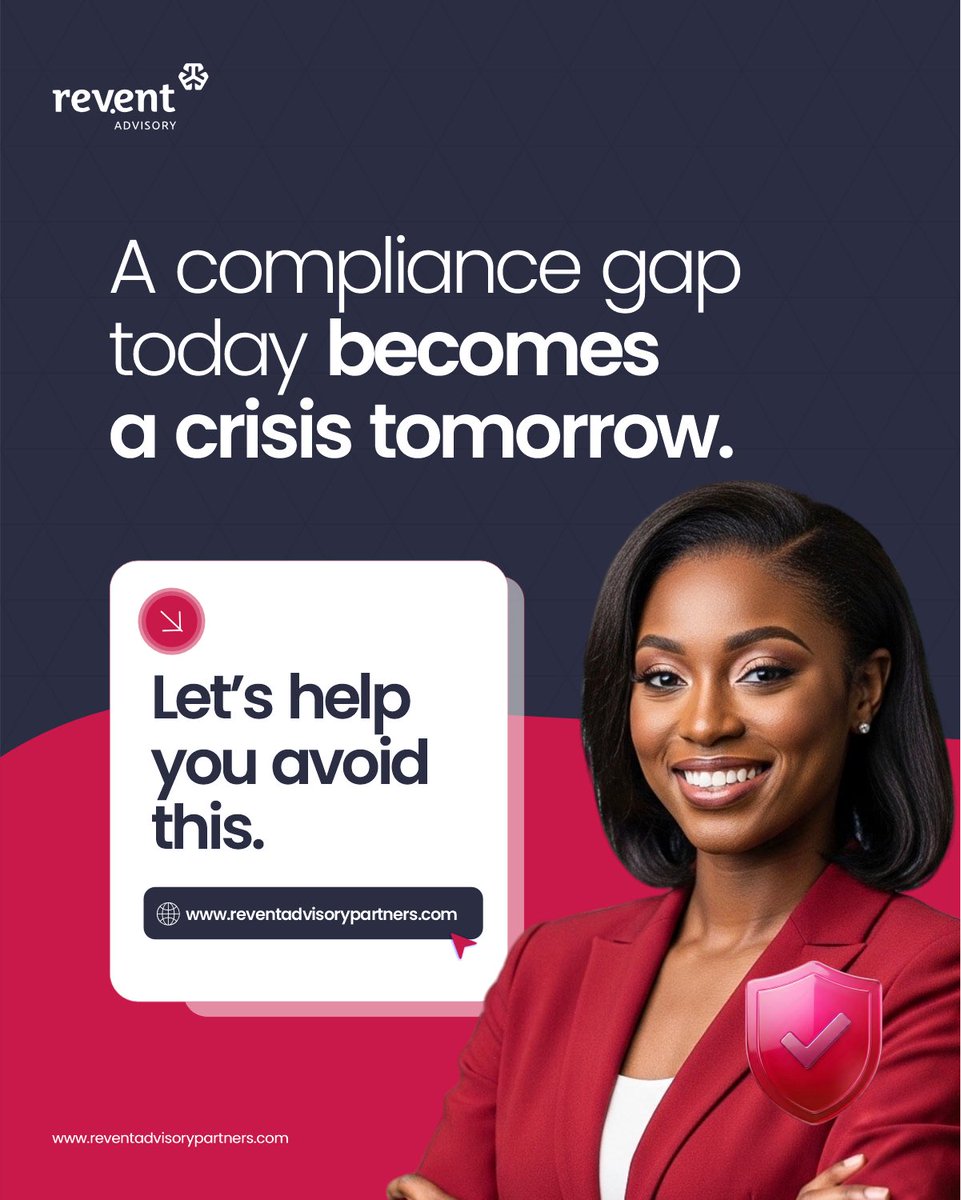 ReventAdvisory's tweet photo. Legal and compliance issues don't announce themselves. 

They wait until your business is at its most exposed, then they arrive. 

Let's build your safeguards now. https://t.co/IPth2hPyj3 https://t.co/MjXRagiWyJ