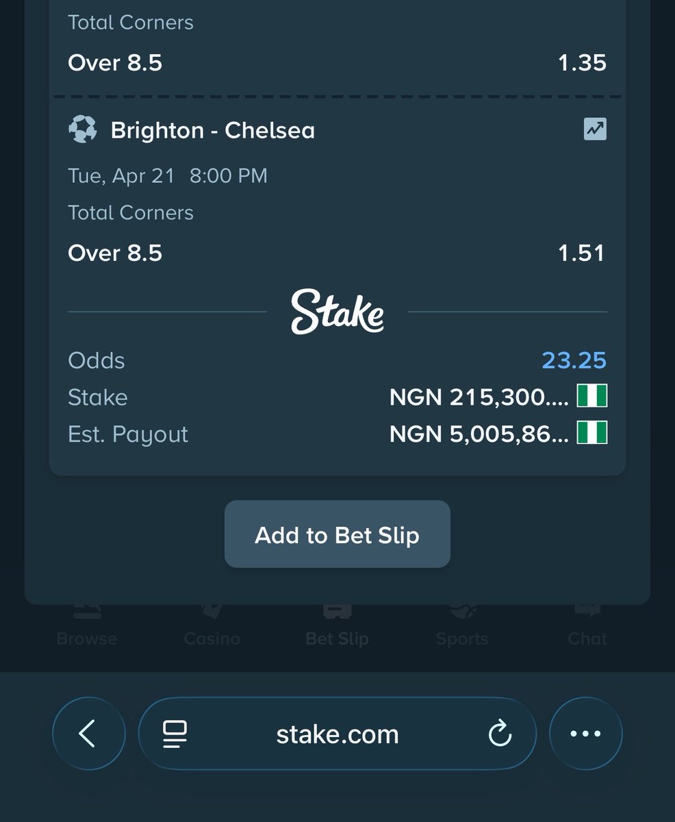 Football on Stake 

22 odds stake.com/sports/home?be…

23 odds stake.com/sports/home?be…

Register a stake account via stake.com/?c=f213c5ba25&…

Use welcome code ‘banks’ for weekly airdrops and bonuses 

Get the iOS app via link getstake.it/i/mrbanksapp

You can always contact