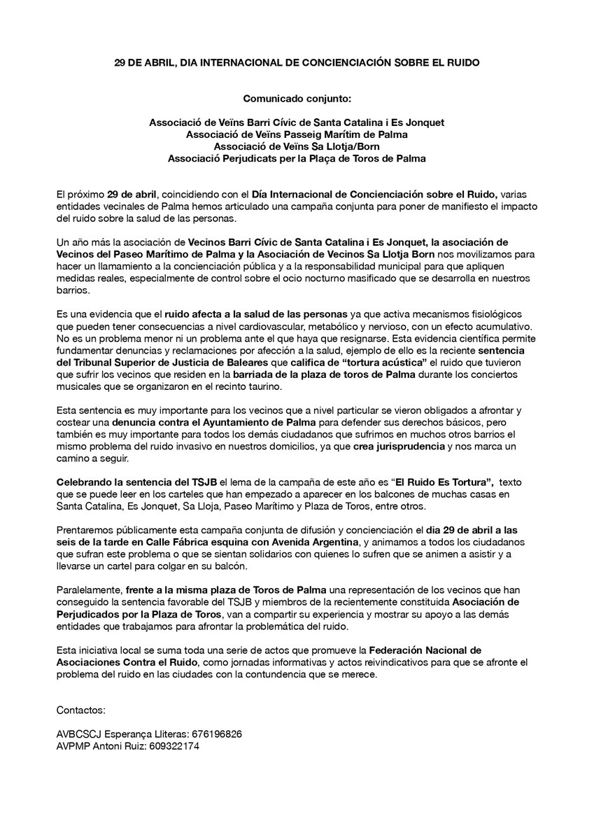 Campaña Contra el Ruido | Oficial tweet media