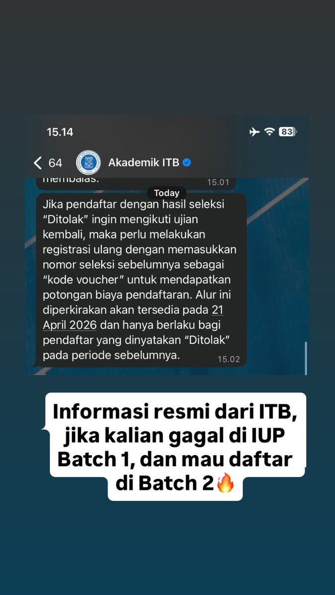 MENTORING PTN-JUAL SOAL IUP UGM/IUP ITB/SIMAK KKI tweet media