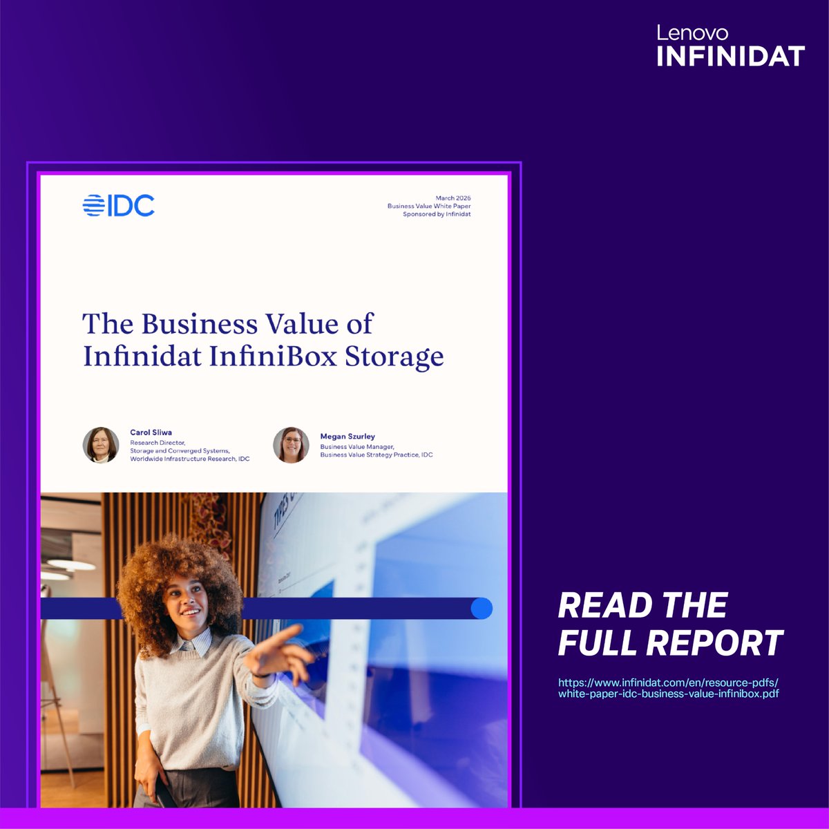 MichaelColbyPro's tweet photo. Stat from the latest @IDC research on InfiniBox from @Infinidat:

👉 85% reduction in unplanned downtime

That’s a meaningful shift not just for IT, but for the business overall.

Worth a look if uptime and resilience are top priorities:
https://t.co/DZiXWoRiJe https://t.co/icY9rZOEFA