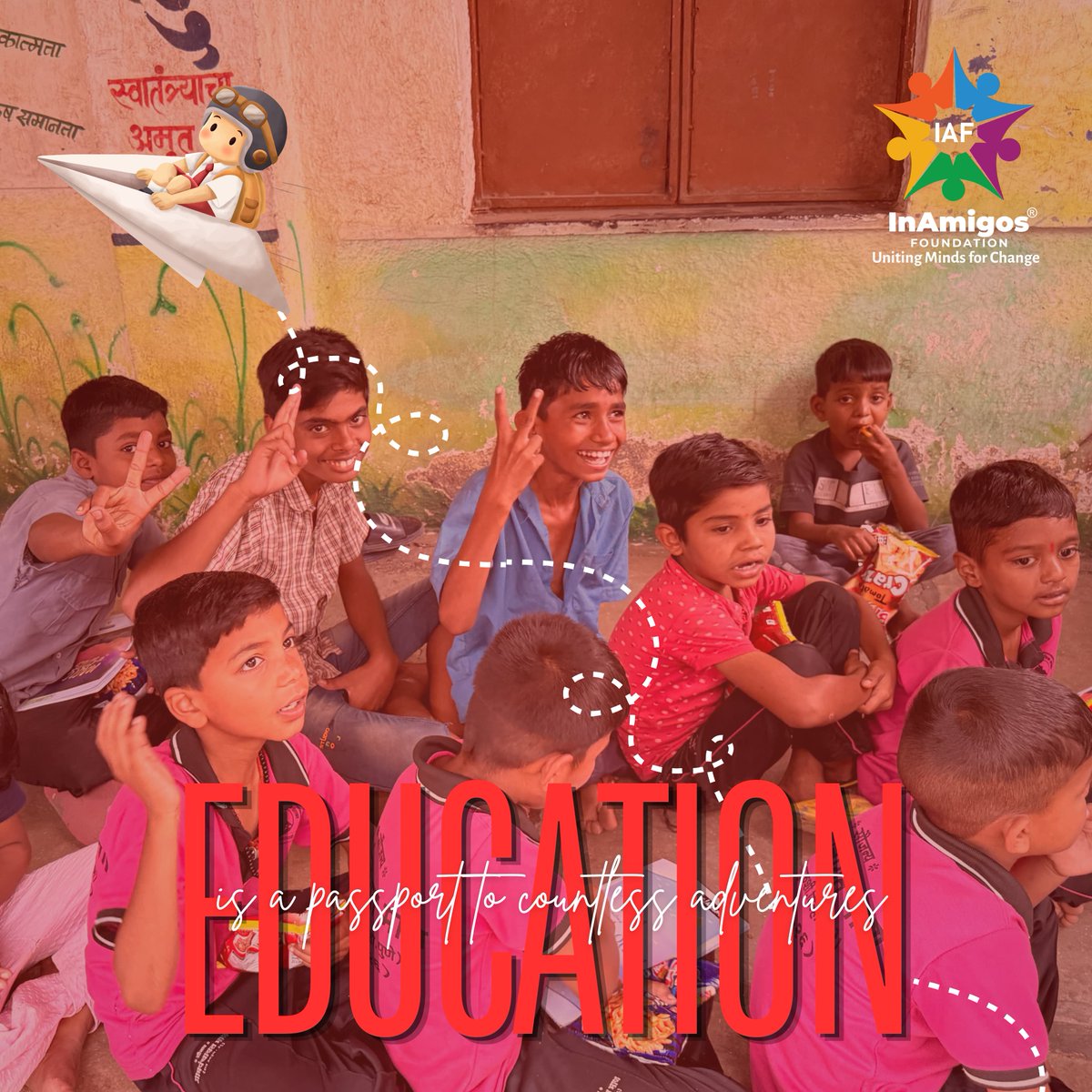 InamigosF's tweet photo. Children are the future of our nation, and their education is the foundation of a stronger, more progressive society. 
#ChildrenAreTheFuture #EducationForAll #NationBuilding #EmpowerYoungMinds #BrightFuture #ChildDevelopment #InAmigosFoundation #InAmigos #IAF #ServeWithPurpose https://t.co/IJL3vs4g49