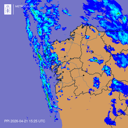 MeteoBrais1's tweet photo. Vemos cómo va entrando una linea de chubascos algo más apreciable que tocará más o menos a toda #Galicia, salvo en zonas de tormenta no esperemos cantidades para nada destacables
Ganará carácter tormentoso cuando avance hacia, sobre todo a partir de #Bergantiños, #Ordes, #Deza, este de #Compostela y en áreas de montaña de Lugo y Ourense