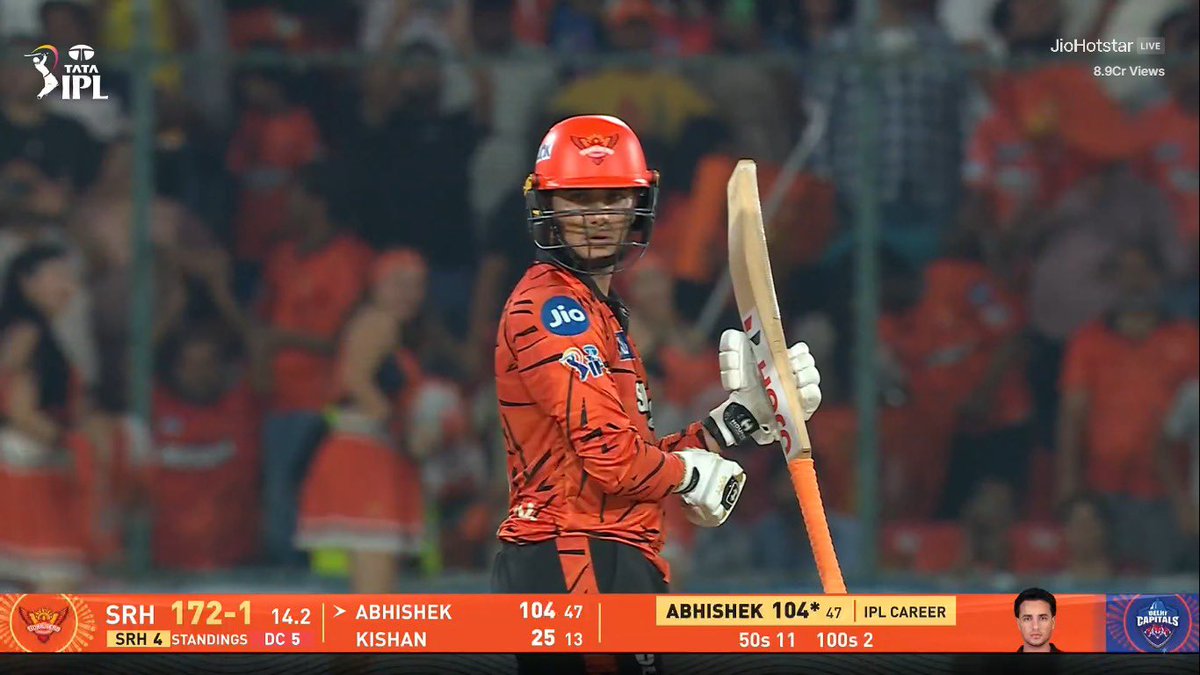 Luccydevil07's tweet image. Local man is confused 😭😭

Abhishek Sharma                  Virat Chokli
104(47)*                                           50(48)*