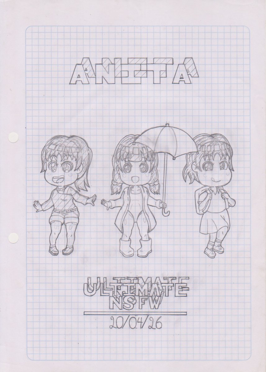ultimatensfw's tweet image. 🩷✏️¡𝗔𝗡𝗜𝗧𝗔 𝗗𝗘𝗟𝗜𝗡𝗘𝗔𝗗𝗢!🩷✏️

Una ilustración en delineado de forma tradicional en estilo chibi de Anita, con distintos looks.

#Arte ✏️
#Tradicional 👨🏻‍🎨
#Dibujo 📝
#Delineado ✏️ 👤
#Diseño 💃🏻
#Anita 👧🏻💖
#Personajeoriginal 👤
#NSFW 😏
#Anime 🧒🏻👧🏻👀
#Chibi 😇