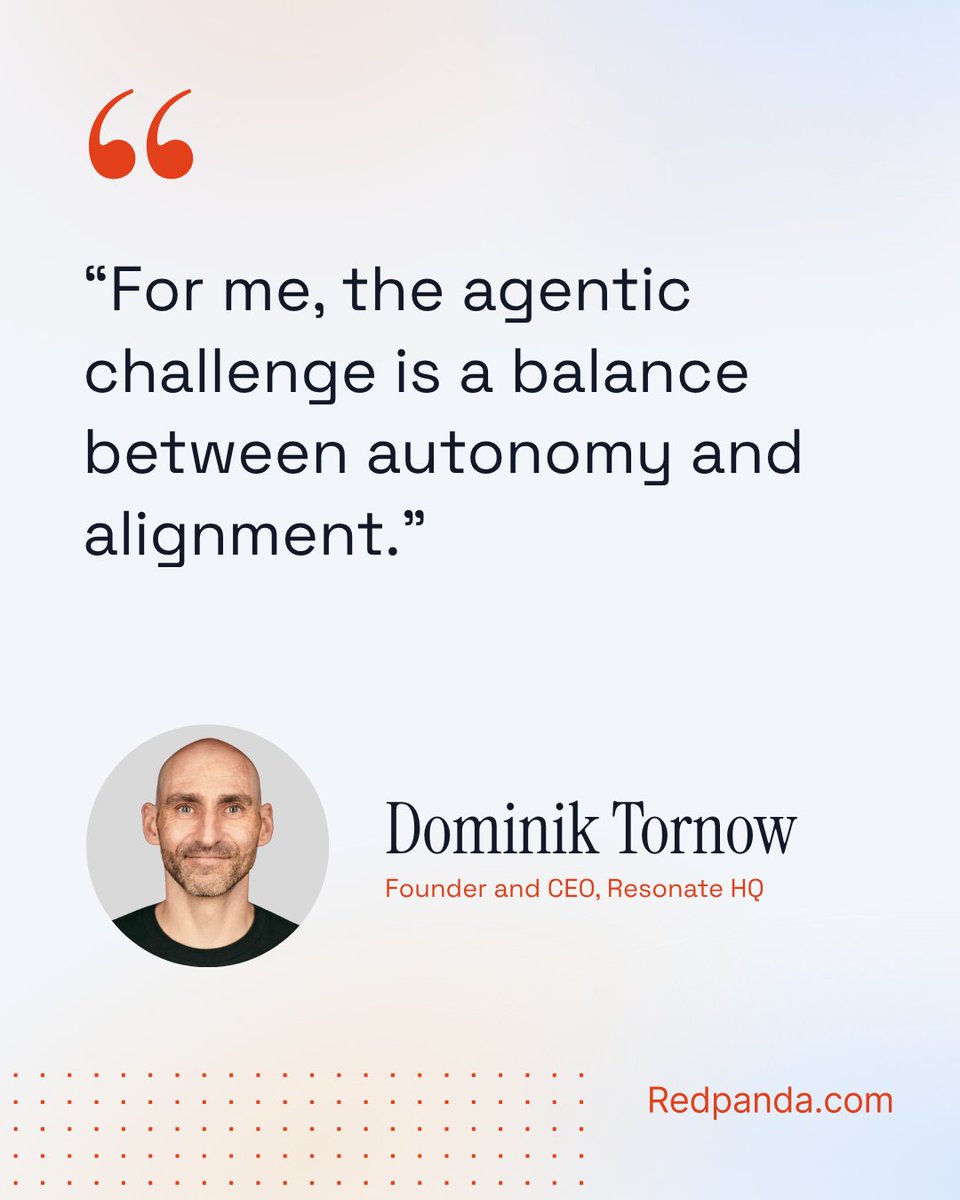 redpandadata's tweet image. Agents promise autonomy, but #autonomy without alignment creates risk. 🤔

In episode 2 of "Hello, Agent!", @DominikTornow (@resonatehqio) explains why building reliable #agent systems isn’t just about #infrastructure or execution frameworks.

Here's the thing ☝️: durable