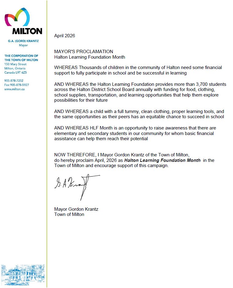 Halton Learning Foundation tweet media