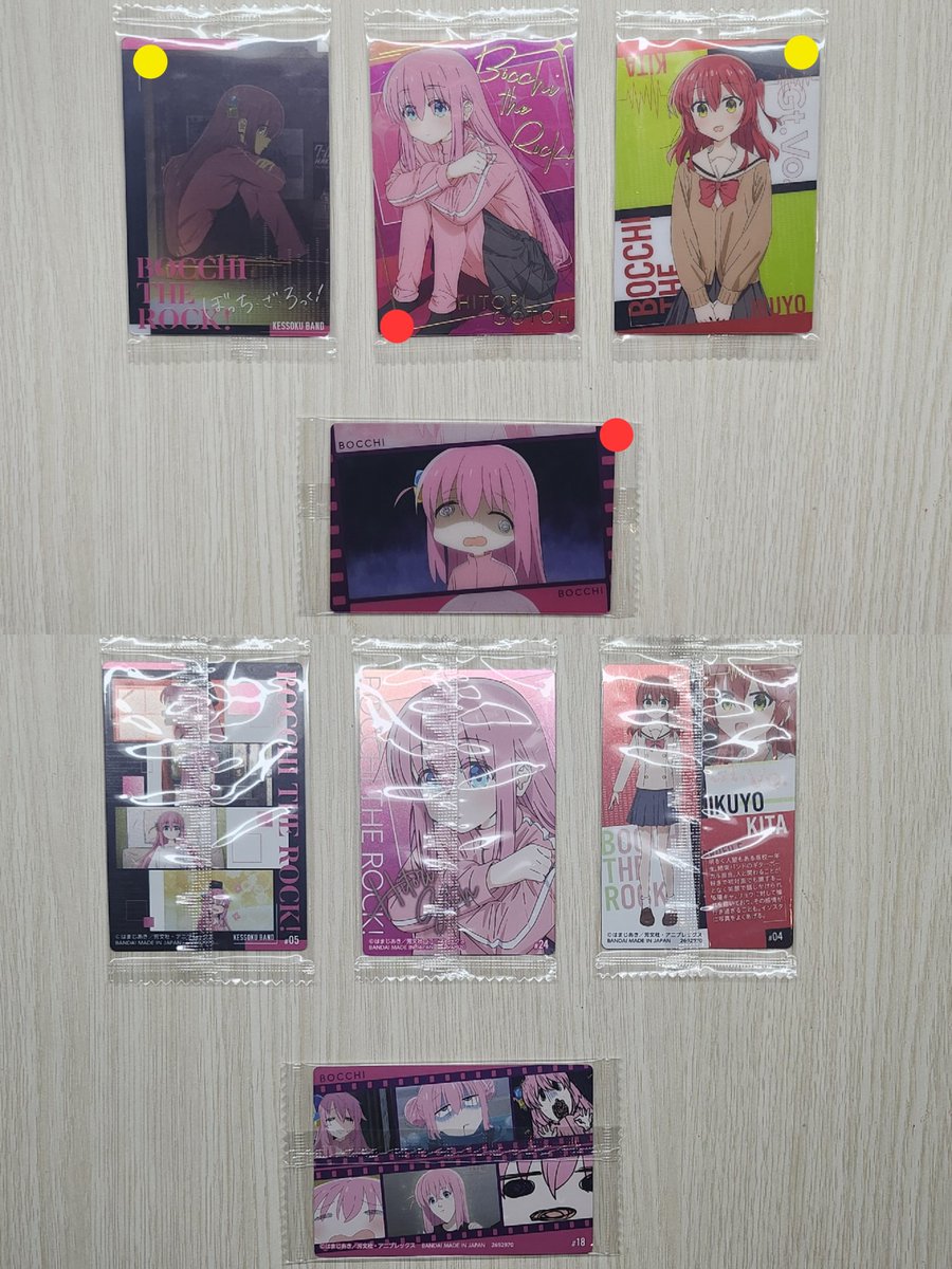 satoruchee's tweet photo. WTS WAFER CARD
》Jujutsu Kaisen
🔴 pair 60k
🟡 pair 50k
🟢 pair 50k
》Bocchi The Rock
🔴 pair 50k
🟡 pair 40k
#warungjjk #wts #warungbocchiherock https://t.co/GlTQUQVbbW