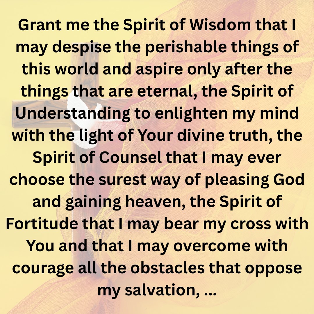stjosephyork's tweet image. Today, we begin the Confirmation Novena for our teens who will be sealed and strengthened with the Holy Spirit to be witnesses of Jesus Christ. ⁣Join us in praying this prayer daily for the next 9 days. 🕊️

#Confirmation #Catholic #HolySpirit #witness #Jesus